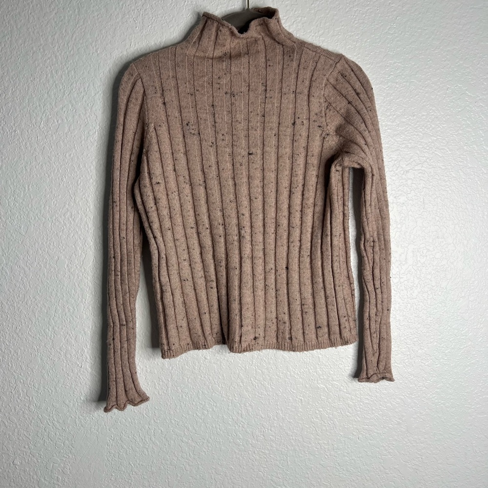 Madewell Light Pink Wool Blend Turtleneck Sweatshirt Size Small